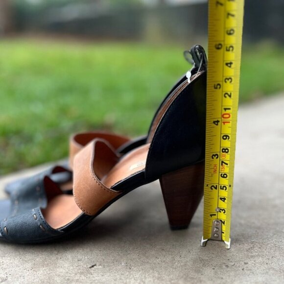 Paul Green Muchen handmade leather heel sandals Sz 6 - Picture 7 of 7